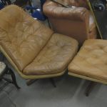 468 4615 Fåtölj + fotpall